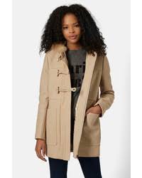 Coat styles include quilted, padded, parkas, trenches, biker jackets and duffle coats. Topshop Faux Fur Hooded Duffle Coat 170 Nordstrom Rack Lookastic