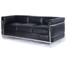 Es wurde in zusammenarbeit mir der französischen designerin charlotte perriand in1928 gezeichnet. Kardiel Le Corbusier Style Lc2 Sofa 3 Sitzer Im Ledersofa Vergleich 2021