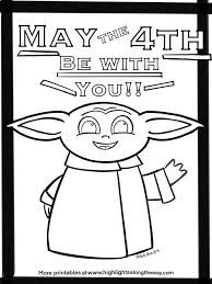 Here is a pattern for a super cute baby yoda! May The 4th Be With You Baby Yoda Free Printable Coloring Sheet