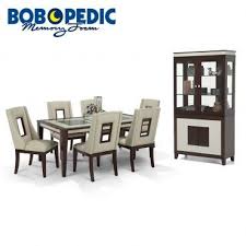 Kenzo 8 Piece Dining Set With Curio Bobs Com Dining Furniture Dining Room Sets Dining Room Furniture