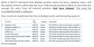 This is a list of korean given names by type. Write A Select Statement That Displays Product Nam Chegg Com