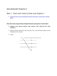 Praktis berformat pt3 (bersama penyelesaian). T3 Bab 1 Garis Sudut