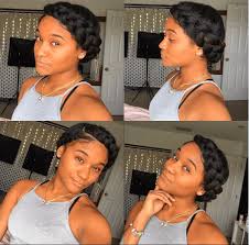 Try This Elegant Chic Halo Braid Tutorial For An Easy Stylish Look Created On Long Natural Hair This Look Ca Natural Hair Styles Curly Hair Styles Halo Braids