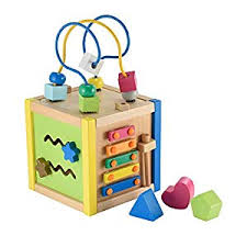 Early Learning Centre 148288 Wooden Small Activity Cube Honabuy Early Learning Centre Activity Cube Early Learning