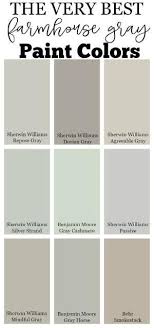 In general, modern farmhouse paint colors look very natural typically have earthy tones. The Very Best Farmhouse Gray Paint Colors For Your Home By Mildred Farmhouse Paint Colors Paint Colors For Home Best Neutral Paint Colors