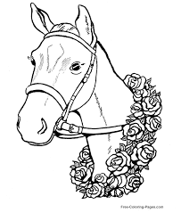 Getcolorings.com has more than 600 thousand printable coloring pages on sixteen thousand topics including animals, flowers, cartoons, cars, nature and many many more. Horse Coloring Pages 003