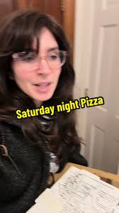 Saturday night pizza with the girls #pizza #saturdaynight #kosher #family