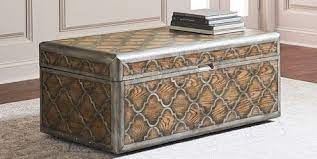 Storage trunk coffee table hope chest wooden metal scrollwork w rope handles. Best Trunk Coffee Tables 10 Stylish Coffee Tables With Storage