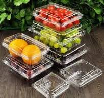 [Hot Item] Custom Clear Transparent Food Container Pet Disposable Plastic  Clamshell Vegetable Fruit Packaging Box