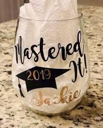 A wonderful token of encouragement, she will treasure this always. Graduation Gift Master S Degree 2020 Shatterproof Plastic Etsy In 2021 Masters Graduation Gifts Masters Graduation Gift Graduation Glass