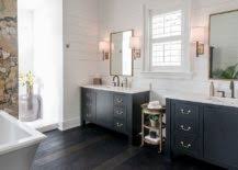 Cultured marble vanity top with a solid white finish encompasses a quality that is sure to give your home that clean you'll find colors ranging from classic black and white to bolder hues like sea glass and gunmetal gray. 20 Gorgeous Black Vanity Ideas For A Stylishly Unique Bathroom