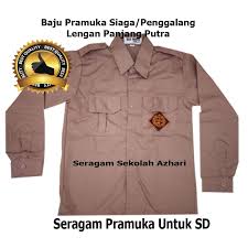 Sedangkan putri berbentuk lingkaran untuk dipasangkan di topi boni. Baju Pramuka Anak Sd Smp Sma Lengan Panjang Laki Baju Pramuka Laki Laki Lengan Panjang Sd Smp Sma Shopee Indonesia