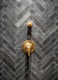 Limescale removed from stone shower tiles in middlesex slate tiled kitchen floor renovated near barnsley black slate floor tiles cleaned and sealed Black Hexagon Tile In Bathroom Novocom Top