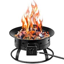 Each fire pit is different, and yours lava rocks can be used with fire pits, fireplaces, or decoratively. Costway Portable Fire Pit Outdoor 58 000 Btu Propane Patio Lava Rocks Camping Events Walmart Canada