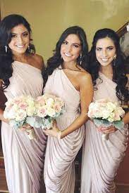 Elegant One Shoulder Blush Long Bridesmaid Dress One Shoulder Bridesmaid Dresses Bridesmaid Dresses Mermaid Long Bridesmaid Dresses