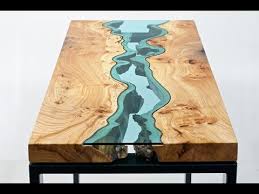 Buy online or visit glassdiningtables.co.uk. Wood Tables Embedded With Glass Rivers Youtube