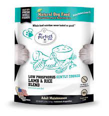 You should also check the web site dogaware.com for some good information about low phosphorus foods. My Perfect Pet Low Phosphorus Lamb Rice Blend Free Same Day Deliver Rawesomepaws