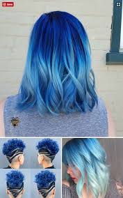 Medium Blue Hilary Duff Hair Dye Aqua Blue 6 Blue Hair Chalks Aquamarine Hairchalk White Ombre Hair Blue Hair Ombre Hair Color