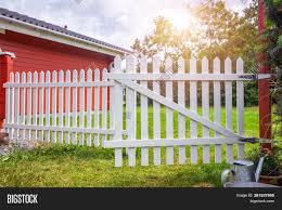 3 different types materials & textures. White Picket Fence Image Photo Free Trial Bigstock