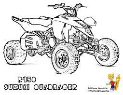 The moon and stars are no match for this spotted unicorn! Awesome Atv Coloring Free Atv 4 Wheeler Atv Printables