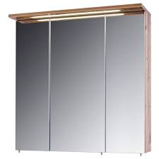 Anders sieht es bei spiegelschränken aus spanplatte, mdf oder. Badezimmer Spiegelschrank Mit Led Toulouse 04 In Silberfichte Nb B X