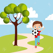 Outre le côté très amusant de la vidéo, c'est la qualité des images qui est assez exceptionnelle dans cet enregistrement. Dessin Anime Enfant Heureux Qui Joue Avec Le Ballon De Football Dans Le Parc Design Colore Illustration Vectorielle Banque D Images Et Photos Libres De Droits Image 70147804