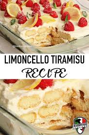 Limoncello Tiramisu Recipe Lemoncello Dessert Refreshing Desserts Lemon Recipes