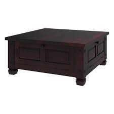 Russet Solid Wood 4 Doors Square Rustic Coffee Table With Storage Coffee Table Wood Coffee Table With Storage Rustic Oak Coffee Table