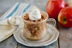 Pin By Dominique Gilbert On Healthy Desserts Mug Recipes Apple Crisp Recipes Caramel Apple Crisp
