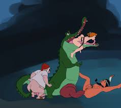 Captain hook vs crocodile