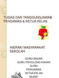 Contextual translation of penolong ketua kelas into english. Tugas Dan Tanggungjawab Pengawas Ketua Kelas