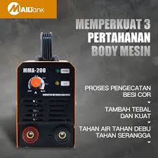 Pengelasan merupakan salah satu kebutuhan vital didalam bidang industri. Mailtank Sh 89 Mesin Las Welding Mma 200 Igbt Mailtank Mma 200 550w Sh 89 Original Mailtank Shopee Indonesia