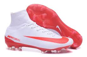 The premier online soccer shop. Nike Mercurial Superfly V Fg White Red Soccer Cleats Nike Girls Soccer Cleats Soccer Boots