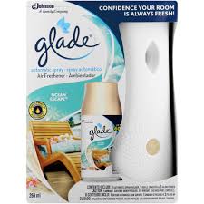 Bright air10 oz., 6/carton island nectar and pineapple scent gems automatic air freshener dispenser, pink. Glade 3 In 1 Automatic Spray Ocean Escape 269ml Clicks