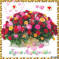 Find & download free graphic resources for joyeux anniversaire. Joyeux Anniversaire Gif Fleur 3 Joyeux Ramuntcho Photos Club Doctissimo