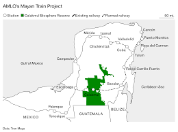 Mexico launches tren maya rail project. Amlo S 7 4 Billion Tourist Train Threatens Rainforests Bloomberg