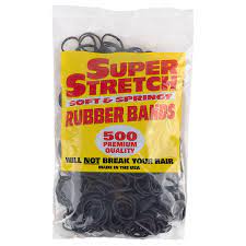 Super Stretch Soft Springy Rubber Bands Black Walgreens