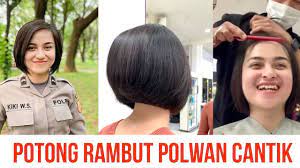 Coba bayangkan apabila tanpa gambar potongan? Potong Rambut Polwan Cantik Youtube