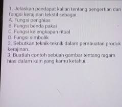 Fungsi ragam hias pada kayu. 1 Jelaskan Pendapat Kalian Tentang Pengertian Dari Fungsi Kerajinan Tekstil Sebagai A Fungsi Brainly Co Id
