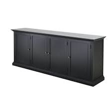 Buffet 4 Portes Noir Cambronne Maisons Du Monde Meuble Rangement Buffet Maison Du Monde
