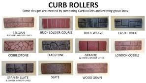 The greatest job here is mixing the concrete reality. Expressions Ltd Concrete And Curb Stamp Rollers Expressions Ltd