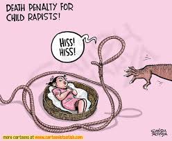Death penalty, also called capital punishment, is when a government or state executes (kills) someone, usually but not always because they have committed a serious crime. Death Penalty For Child Rapists Cartoonist Satish Acharya Facebook
