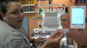 Babylock multi needle embroidery pull through thread change