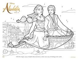 Aladdin Free Coloring Sheets To Print From Home From Disney Disney Princess Coloring Pages Free Disney Coloring Pages Coloring Pages