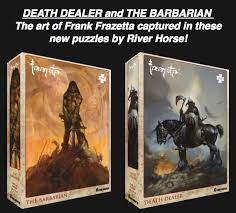 Buy frazetta puzzle, the barbarian (1000pcs): River Horse Games Frazetta Artwork Puzzles The Barbarian And Death Dealer Are Now Available On Our Web Store You Can Now Recreate The Stunning Artwork Of Frank Frazetta With These Two
