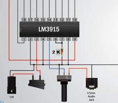 10 led vu meter circuit using lm3915 ic. Op Amp Lm324 As Pre Amp To Lm3915 Led Vu Meter Electrical Engineering Stack Exchange