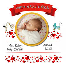 Bei vorlage einer tschechischen geburtsurkunde müssen in der regel zusätzlich die heiratsurkunde der eltern oder. Geburtsanzeige Baby Instagram Vorlage Vorlage Postermywall