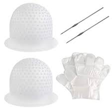 Naturally, this involves using a large tool to gather and pull the hair through the streaking cap. Dadabig Set Of 2 Hair Colouring Highlighting Cap Silicone Highlight Cap Set With 2 Metal Hooks And 100 Gloves Reusable Hair Dye Accessories For Professional Salon Hairdresser Amazon De Beauty