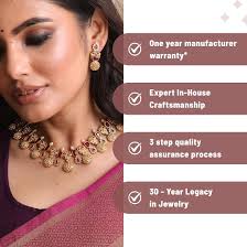 Buy TARINIKA Antique Gold Plated Rhea Short Necklace Set with Ram Seetha  Coin Design