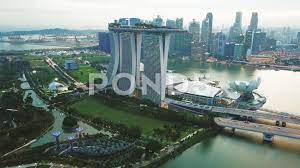 Drone Shot Of Marina Bay Sands Hotel Singapore Stock Footage Ad Marina Bay Drone Shot Sands Hotel Sands Hotel Singapore Marina Bay Sands